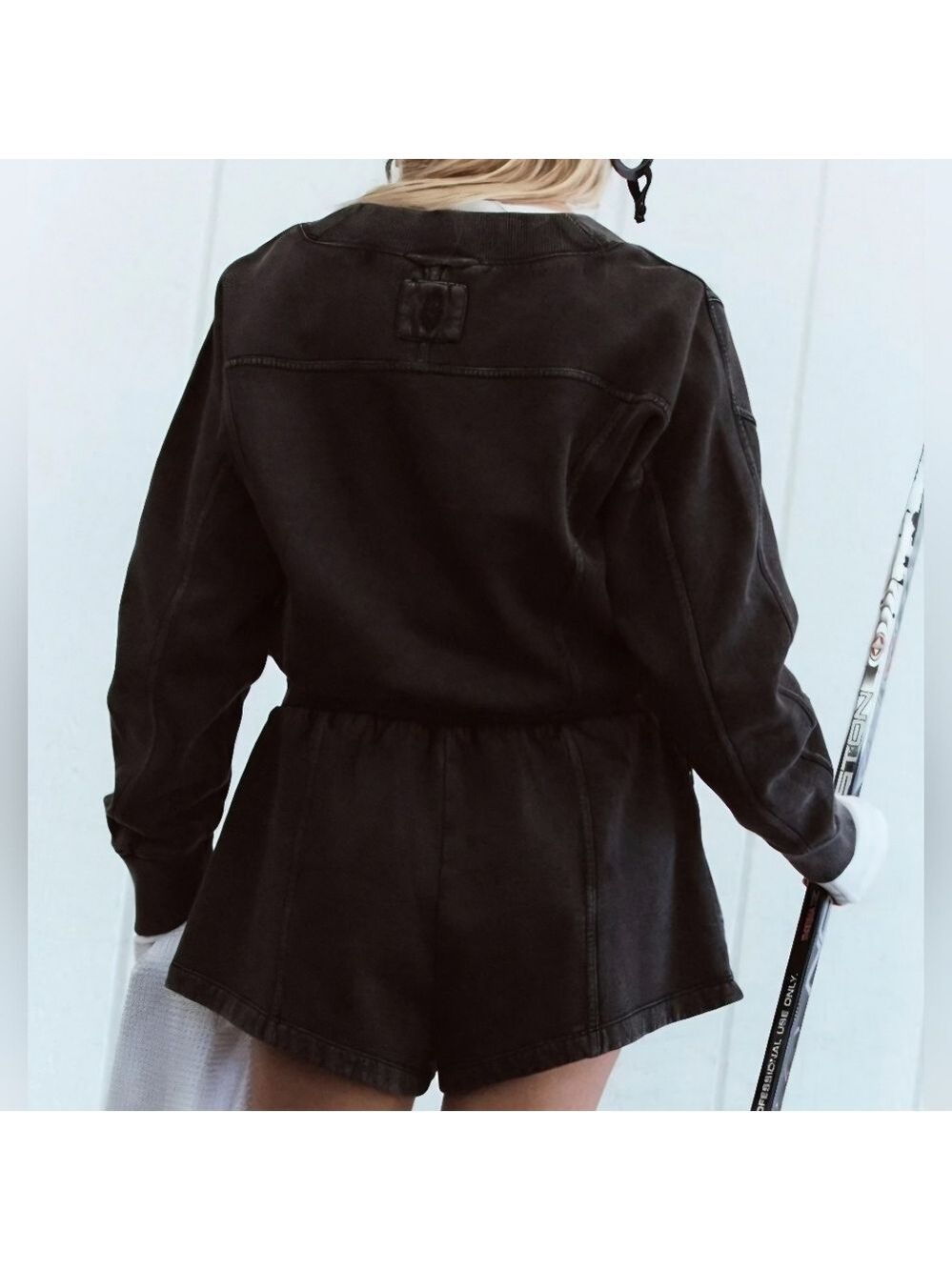 Free People movement intercept romper. NWT. Black - Picture 3 of 4